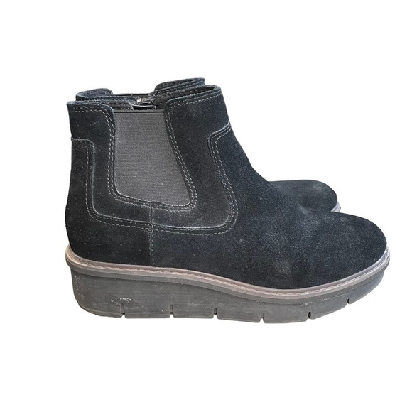 Clarks Airabell Style Womens Bootie Black Suede US Size 7.5 M - Picture 1 of 10